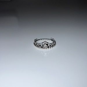 Women’s silver Pandora Princess ring